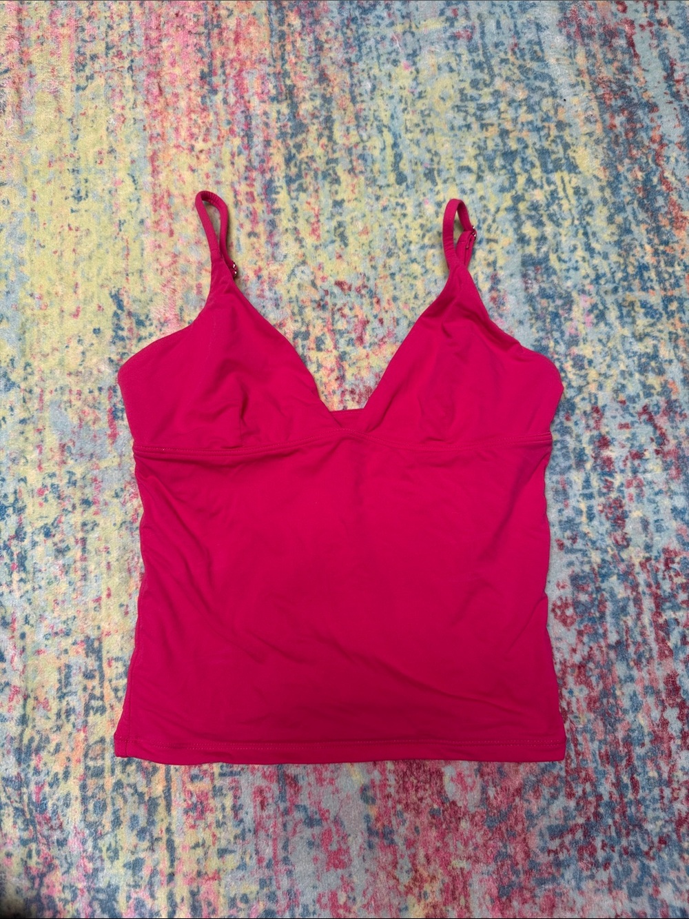 Fuchsia V-Neck Women’s Cami Tank Top